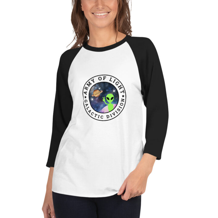 Army of Light Galactic Division - Unisex 3/4 Sleeve Raglan Shirt