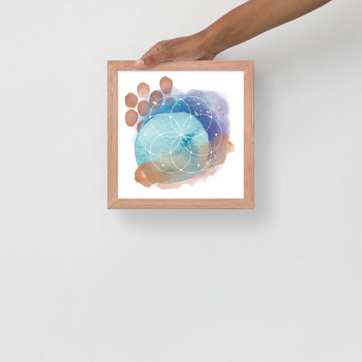 Sacred Geometry Watercolor - Framed poster - Image 7