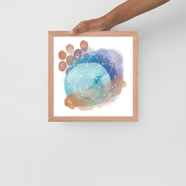 Sacred Geometry Watercolor - Framed poster - Image 8