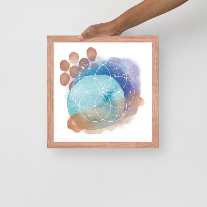 Sacred Geometry Watercolor - Framed poster - Image 9