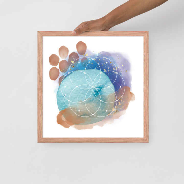 Sacred Geometry Watercolor - Framed poster - Image 10