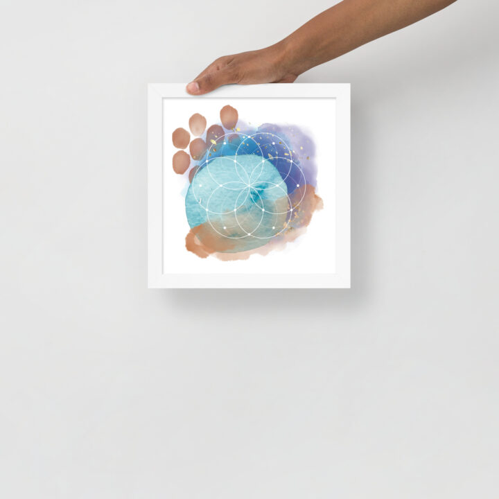 Sacred Geometry Watercolor - Framed poster - Image 12