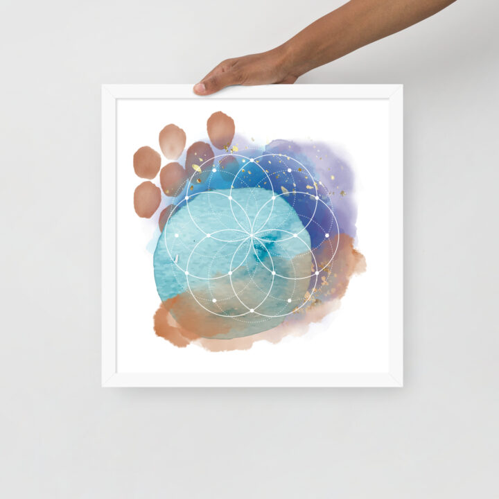 Sacred Geometry Watercolor - Framed poster - Image 15
