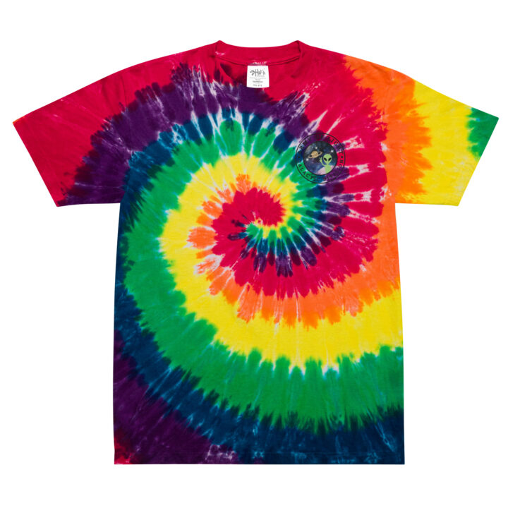 Army of Light Galactic Division - Embroidered Oversized Tie-dye T-shirt - Image 7