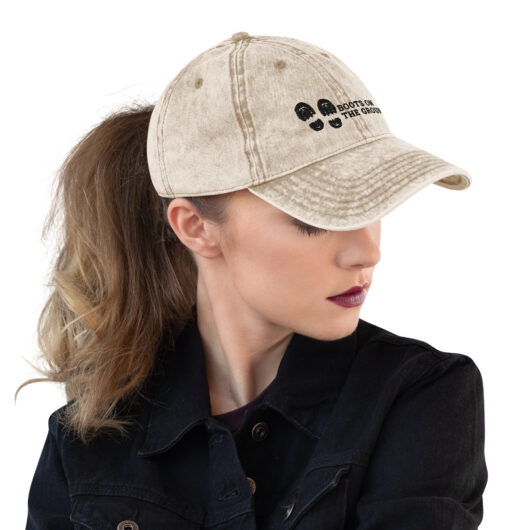 Boots on the Ground - Vintage Cotton Twill Cap